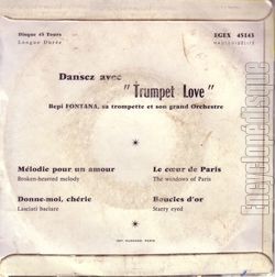 [Pochette de Dansez avec  Trumpet Love  - Mlodie pour un amour - (Bepi FONTANA) - verso]