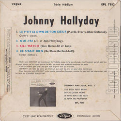 [Pochette de Kili watch (Johnny HALLYDAY) - verso]