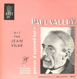 [Pochette de Paul Valry (POTES D’AUJOURD’HUI)]