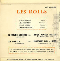 [Pochette de La femme de mes rves (Les ROLLS) - verso]