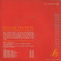 [Pochette de glise en fte (NOTRE DAME DES ANGES BORDEAUX) - verso]