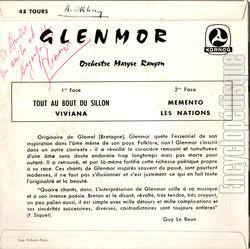 [Pochette de Tout au bout du sillon (GLENMOR) - verso]