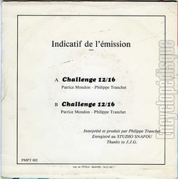 [Pochette de Challenge 12/16 - USA 85 (RADIO) - verso]