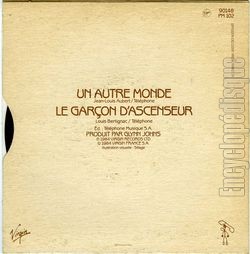 [Pochette de Un autre monde (TLPHONE) - verso]