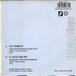 [Pochette de Le verrou (Julien CLERC) - verso]