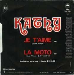 [Pochette de Je t’aime (KATHY) - verso]