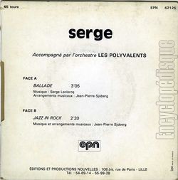 [Pochette de Ballade (SERGE (2)) - verso]