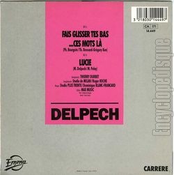 [Pochette de Fais glisser tes bas… Ces mots-l (Michel DELPECH) - verso]