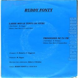 [Pochette de Laisse-moi le temps de vivre (Ruddy FONTY) - verso]