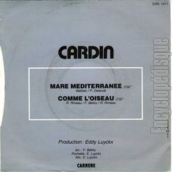 [Pochette de Mare Mditerrane (CARDIN) - verso]