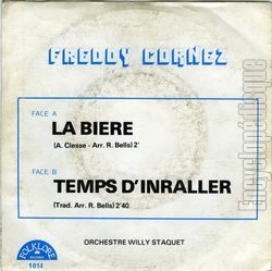 [Pochette de La bire (Freddy CORNEZ) - verso]