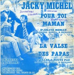 [Pochette de Pour toi maman (Jacky MICHEL) - verso]