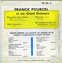 [Pochette de Finies les vacances… (Franck POURCEL) - verso]