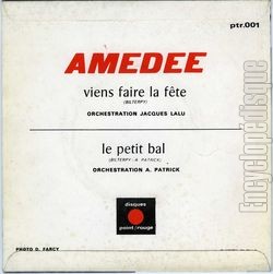 [Pochette de Viens faire la fte / Le petit bal (AMDE) - verso]