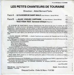 [Pochette de Le clocher de Saint-Malo (Les PETITS CHANTEURS DE TOURAINE) - verso]