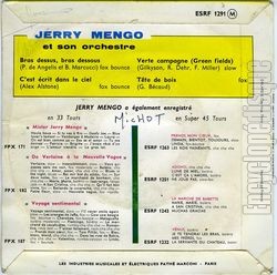 [Pochette de Bras dessus, bras dessous (Jerry MENGO) - verso]