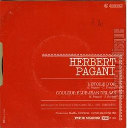 [Pochette de L’toile d’or (Herbert PAGANI) - verso]