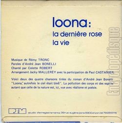 [Pochette de Loona (Colette ROBERT) - verso]