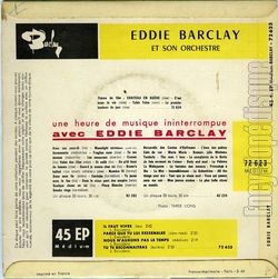 [Pochette de Eddie Barclay joue les succs de Leny Escudero (Eddie BARCLAY) - verso]