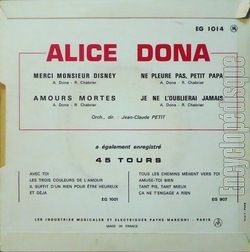 [Pochette de Merci Monsieur Disney (Alice DONA) - verso]