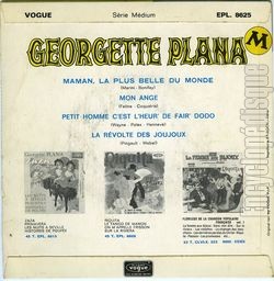 [Pochette de Maman, la plus belle du monde (Georgette PLANA) - verso]