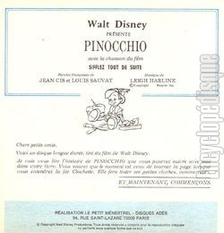 [Pochette de Pinocchio (JEUNESSE) - verso]