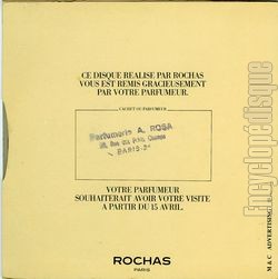 [Pochette de Rochas - Vous (PUBLICIT) - verso]