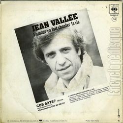 [Pochette de L’amour a fait chanter la vie (Jean VALLE) - verso]