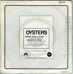 [Pochette de Gimme some loving (OYSTERS) - verso]