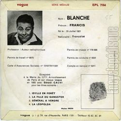 [Pochette de Allo ! ici Francis Blanche (Francis BLANCHE) - verso]