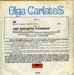 [Pochette de Si… (Olga CARLATOS) - verso]