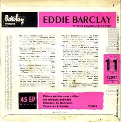 [Pochette de N11 - Chiens perdus sans collier (Eddie BARCLAY) - verso]