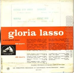 [Pochette de Gondolier (Gloria LASSO) - verso]