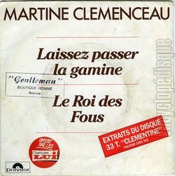 [Pochette de Laissez passer la gamine (Martine CLMENCEAU)]