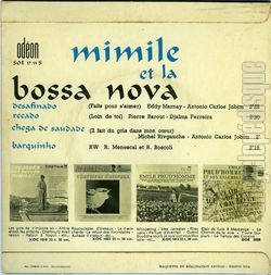 [Pochette de Mimile et la bossa nova (MIMILE) - verso]