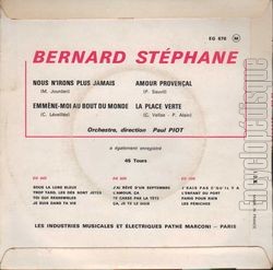 [Pochette de La plage verte (Bernard STPHANE) - verso]