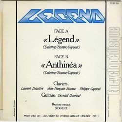 [Pochette de Lgend (LEGEND) - verso]