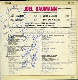 [Pochette de Les lumires (Jol BAUMANN) - verso]