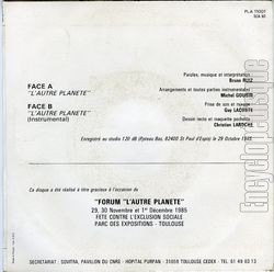 [Pochette de L’autre plante (L’AUTRE PLANTE) - verso]