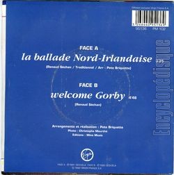 [Pochette de La ballade nord-irlandaise (RENAUD) - verso]