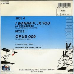 [Pochette de I wanna fuck you in Katmandou (LAPINS CHASSEURS) - verso]