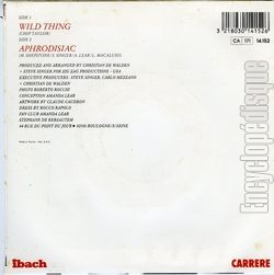 [Pochette de Wild thing (Amanda LEAR) - verso]