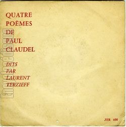 [Pochette de Quatre pomes de Paul Claudel (Laurent TERZIEFF)]