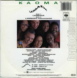 [Pochette de Lambada (KAOMA) - verso]