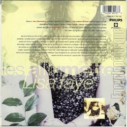 [Pochette de Les allumettes (Lisa FAYE) - verso]