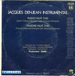 [Pochette de Radio nuit (Jacques DENJEAN) - verso]