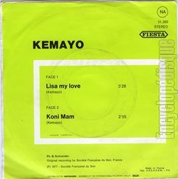 [Pochette de Lisa my love (KEMAYO) - verso]