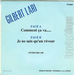 [Pochette de Comment a va… (Gilbert LARI) - verso]