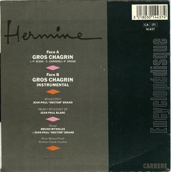 [Pochette de Gros chagrin (HERMINE) - verso]