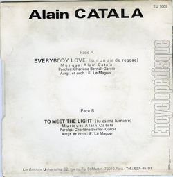 [Pochette de Everybody love (Alain CATALA) - verso]